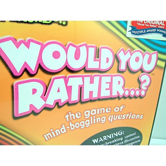 NEW Would You Rather? Board Game Mind Boggling Questions Game Night Party Gift - Picture 6 of 11